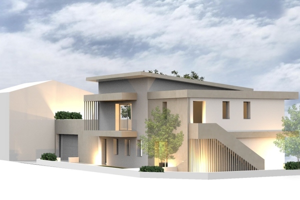 rendering piano terra - attico VILLAVERLA (VI)  